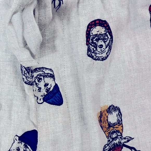 Old Navy Pajama Lounge Pants Brushed Flannel Drawstring Mens XL Winter Animals - Picture 8 of 12